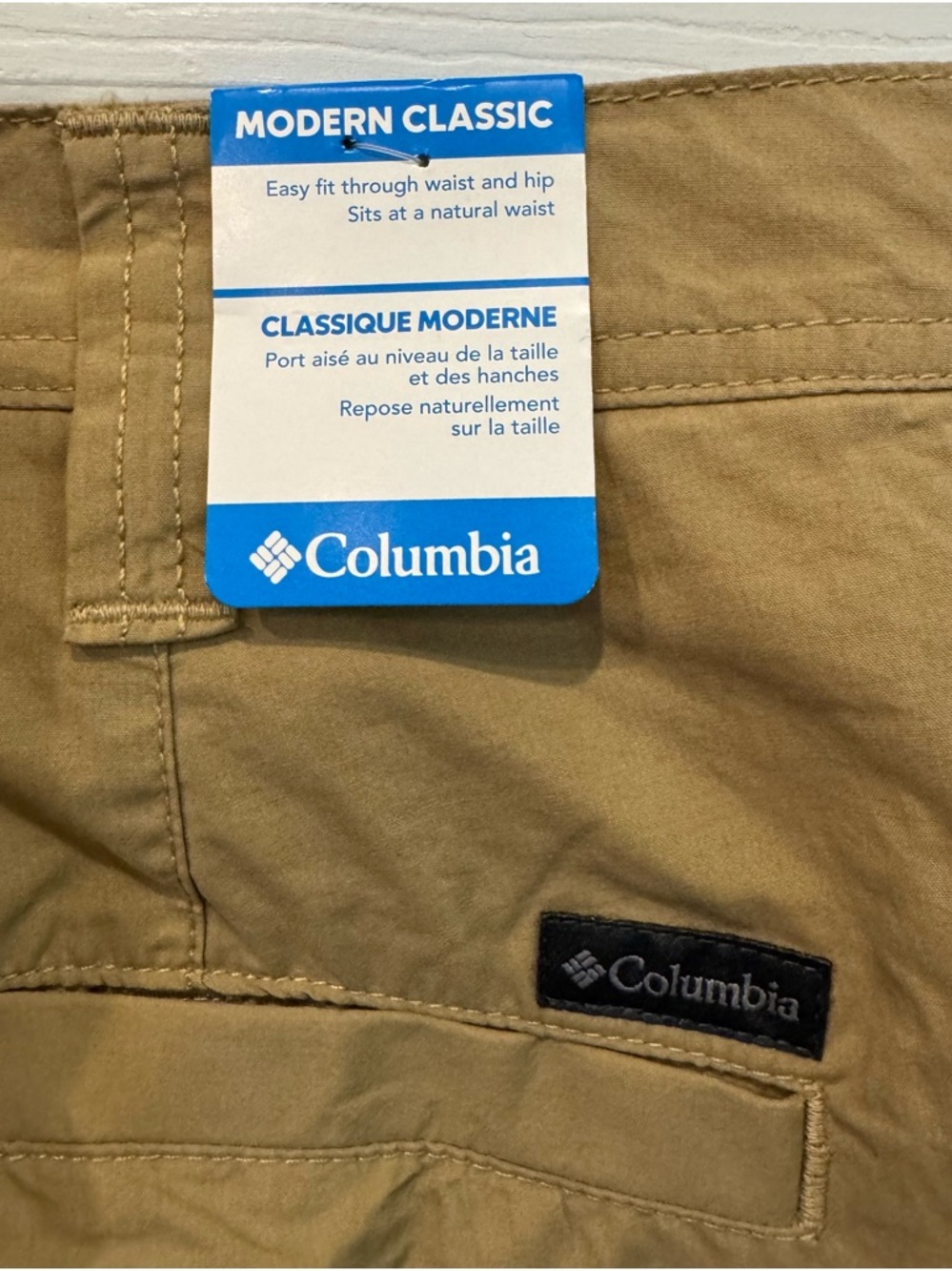 NWT Columbia Mens Modern Classic Khaki Shorts Size 38 - Picture 3 of 9